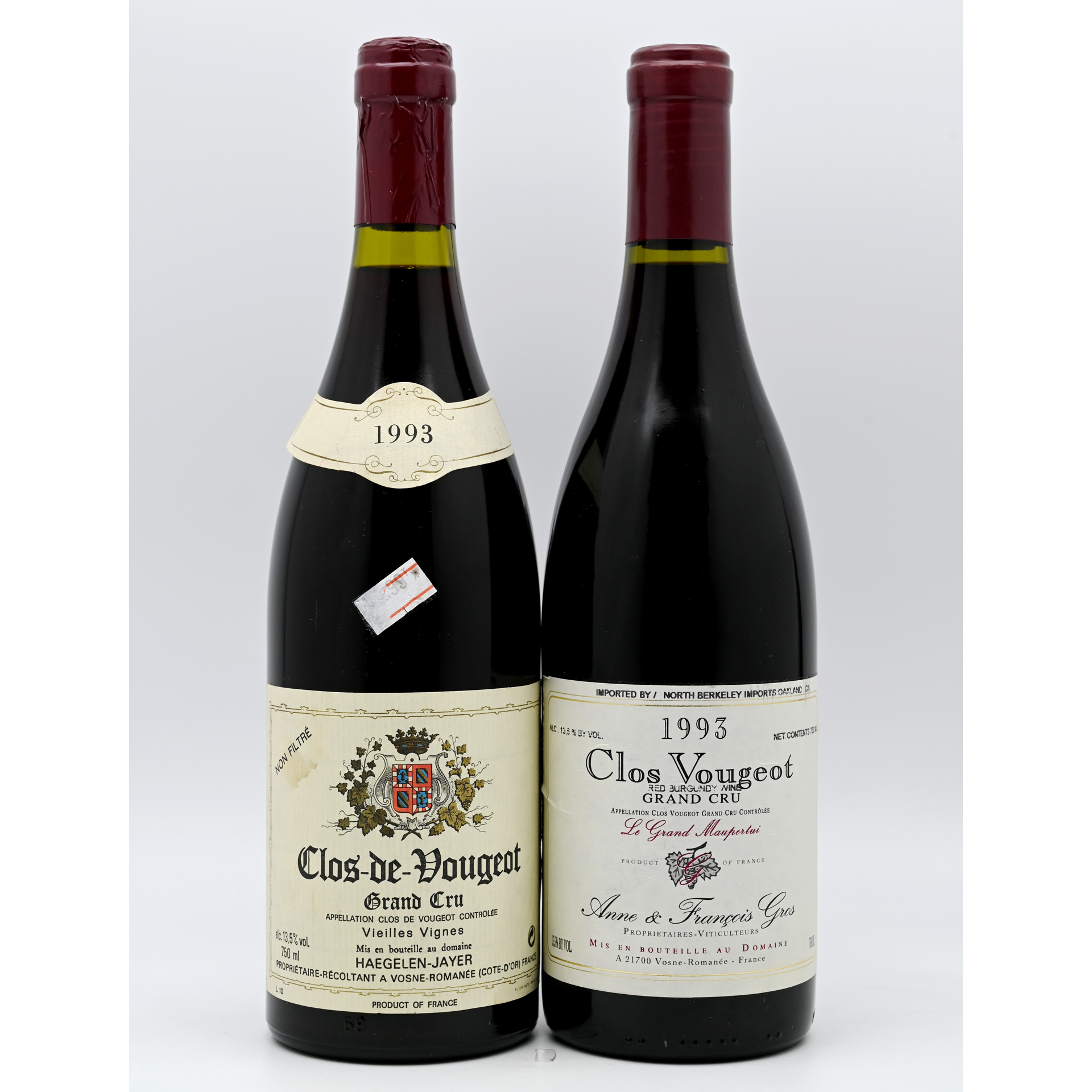Clos de Vougeot vieilles vignes (Haegelen-Jayer) 1993, etc. | TOPLOT