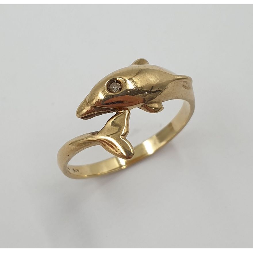 9ct Y/G Diamond Ring
