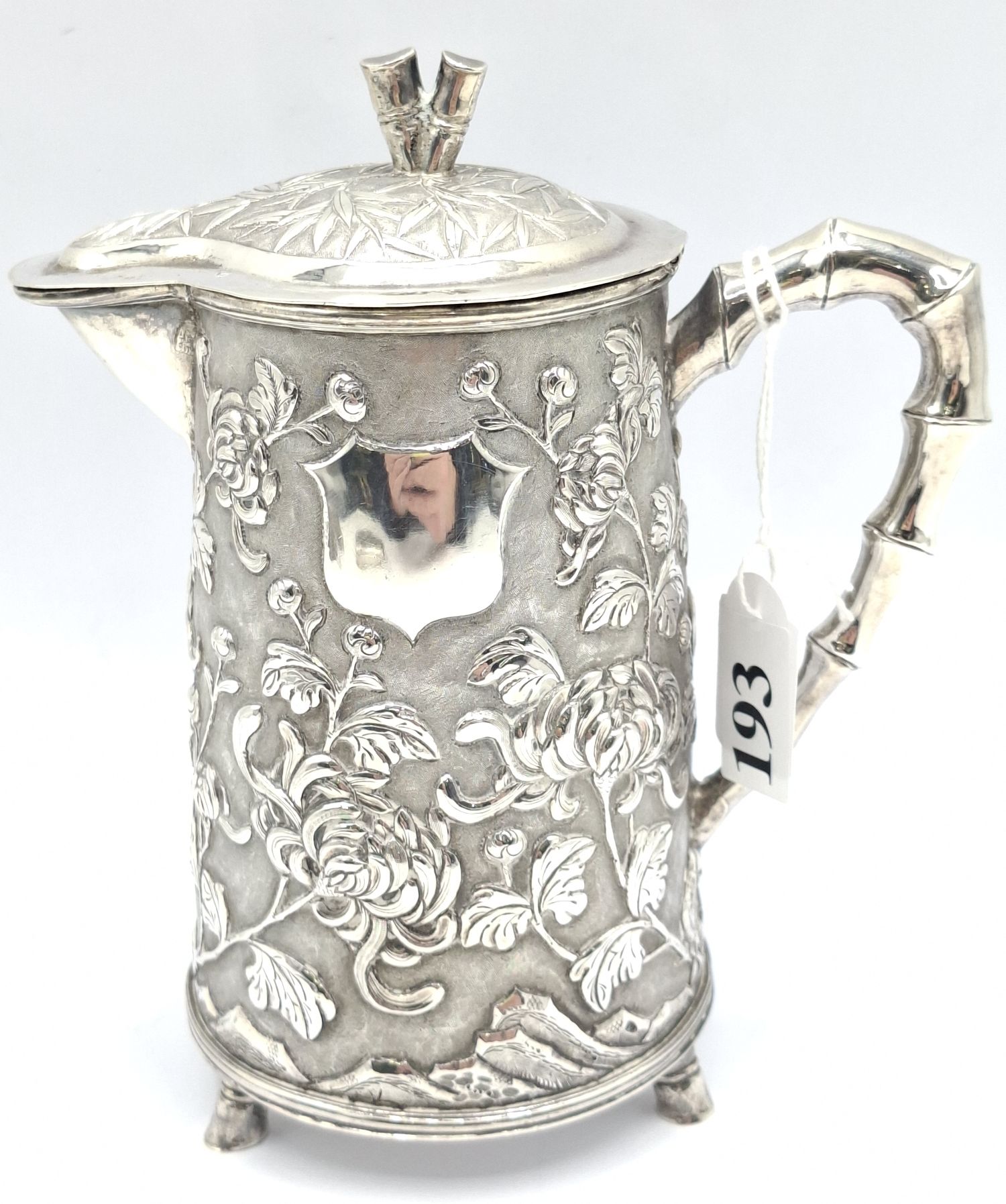 Chinese Silver Hot Water Jug